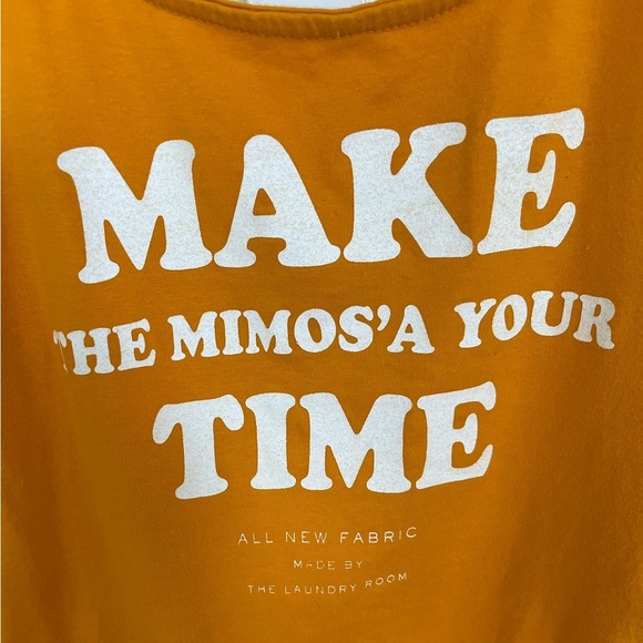The Laundry Room - Orange Body Suit “Make the Mimosa Your Time” - Women’s Size S - Picture 5 of 5